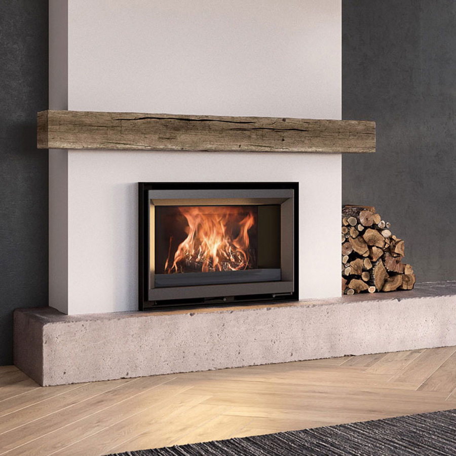 Réalisation cheminée encastrée